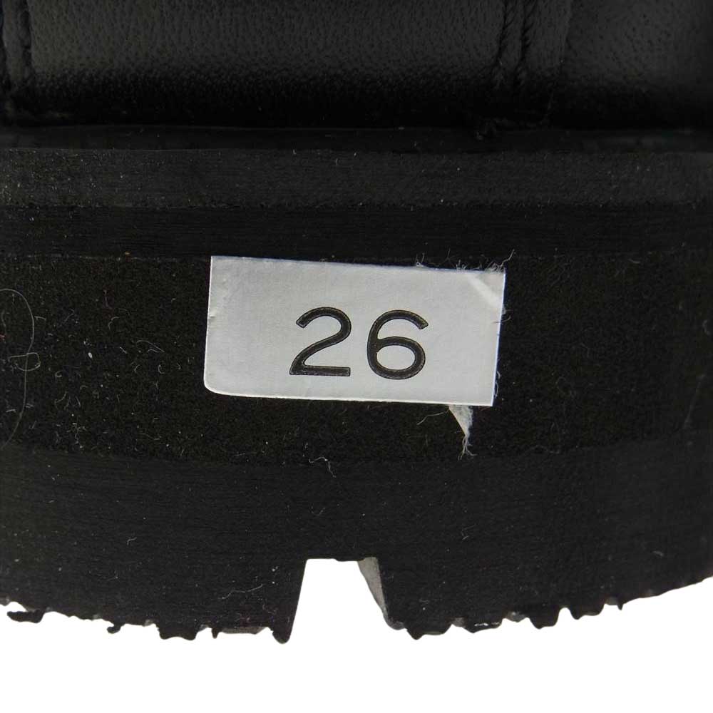KADOYA カドヤ BLACK ANKLE レザー アンクル ライディング ブーツ ブラック系 26cm【中古】