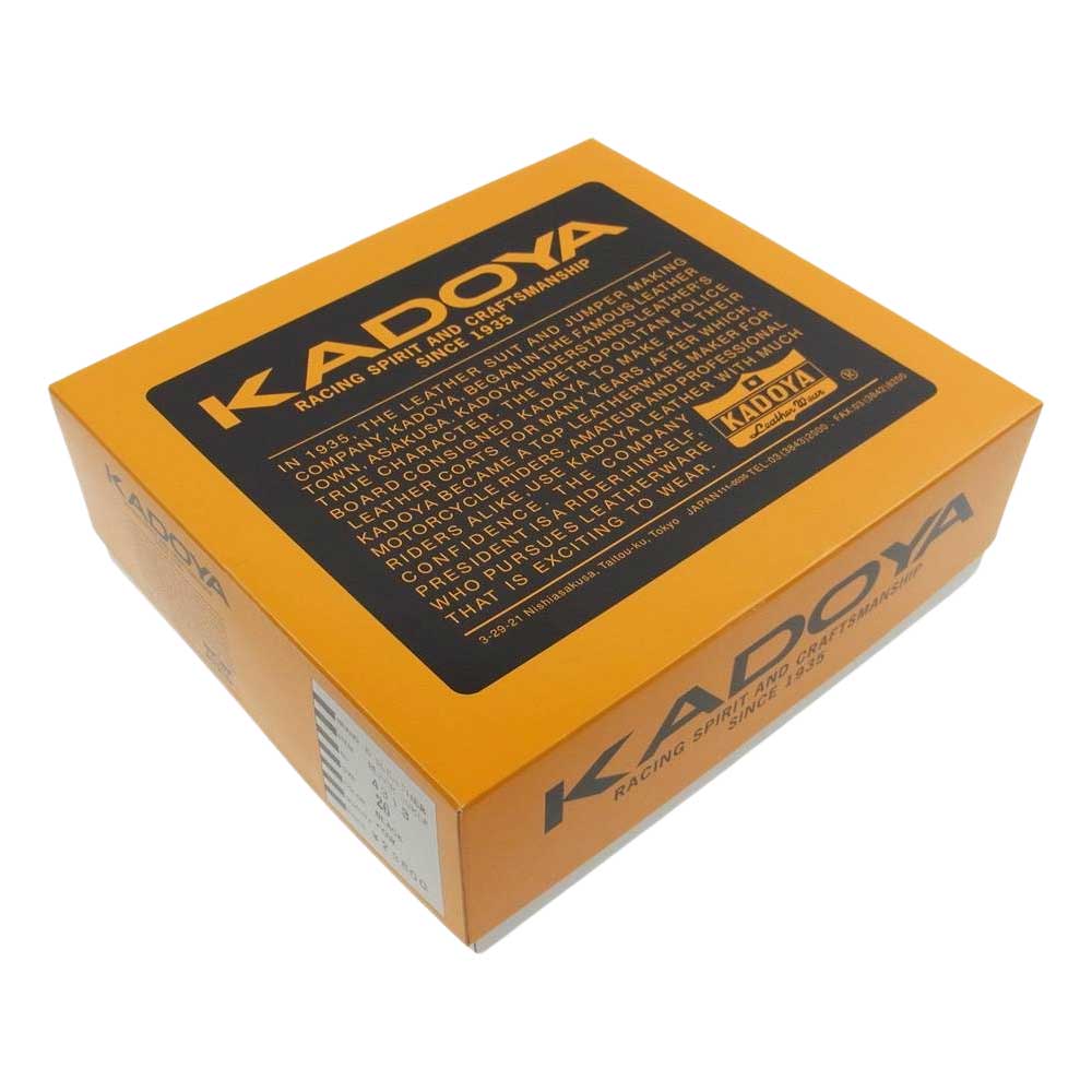 KADOYA カドヤ BLACK ANKLE レザー アンクル ライディング ブーツ ブラック系 26cm【中古】