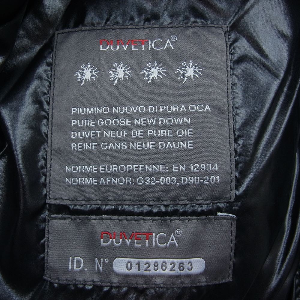 DUVETICA デュベティカ 3155 00-1035R SISIFO レザー切替 ダウンベスト ブラック系 S【中古】