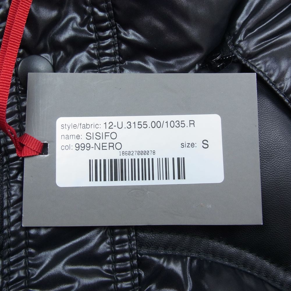 DUVETICA デュベティカ 3155 00-1035R SISIFO レザー切替 ダウンベスト ブラック系 S【中古】