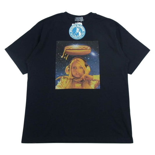 HYSTERIC GLAMOUR ヒステリックグラマー 02231CT37 BABY HYSTERIC プリント Tシャツ ブラック系 L【美品】【中古】