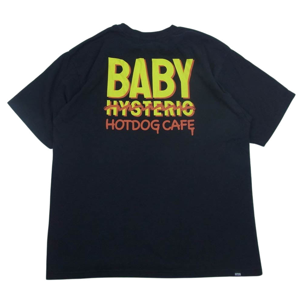 HYSTERIC GLAMOUR ヒステリックグラマー 02231CT37 BABY HYSTERIC プリント Tシャツ ブラック系 L【美品】【中古】