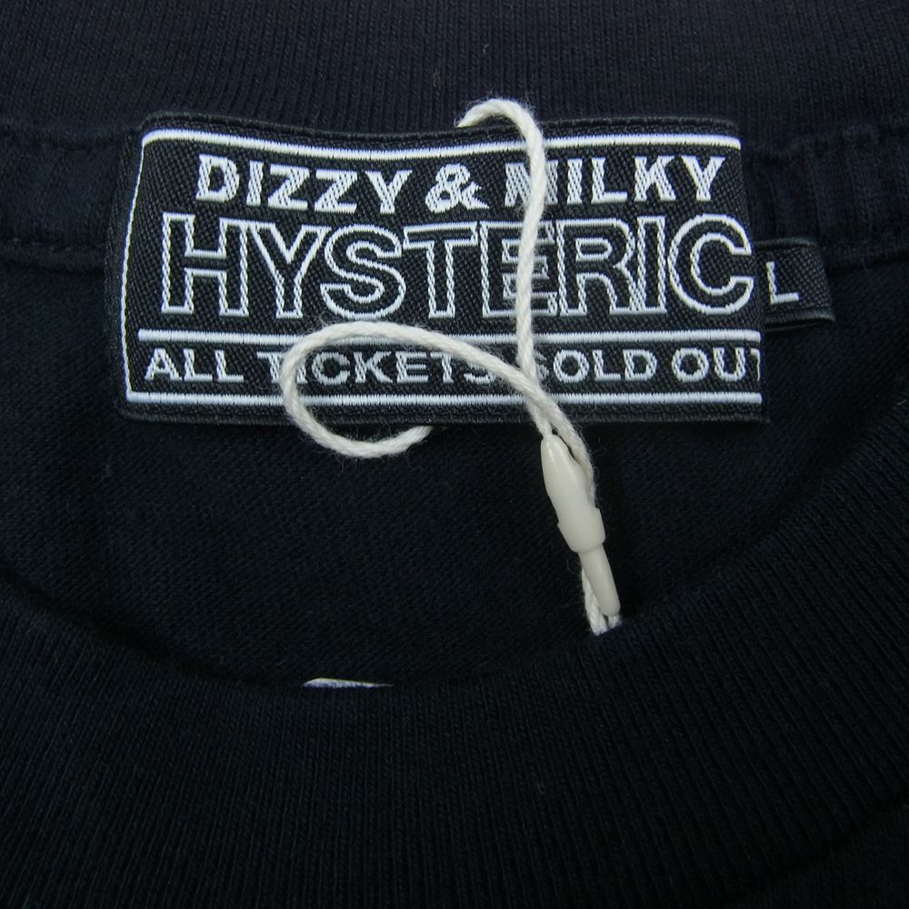 HYSTERIC GLAMOUR ヒステリックグラマー 02231CT37 BABY HYSTERIC プリント Tシャツ ブラック系 L【美品】【中古】