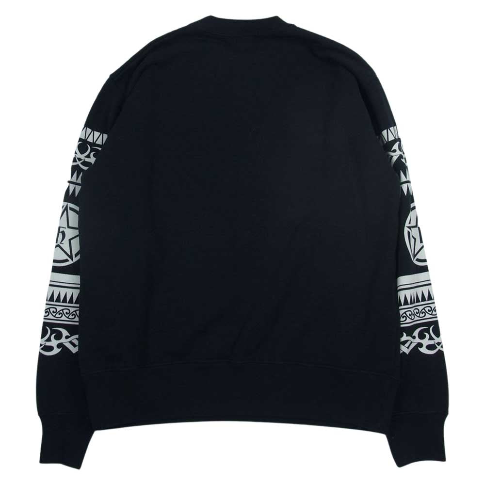 HYSTERIC GLAMOUR ヒステリックグラマー 02231CS05 HYSTERIC VIBES プリント スウェット ブラック系 L【美品】【中古】