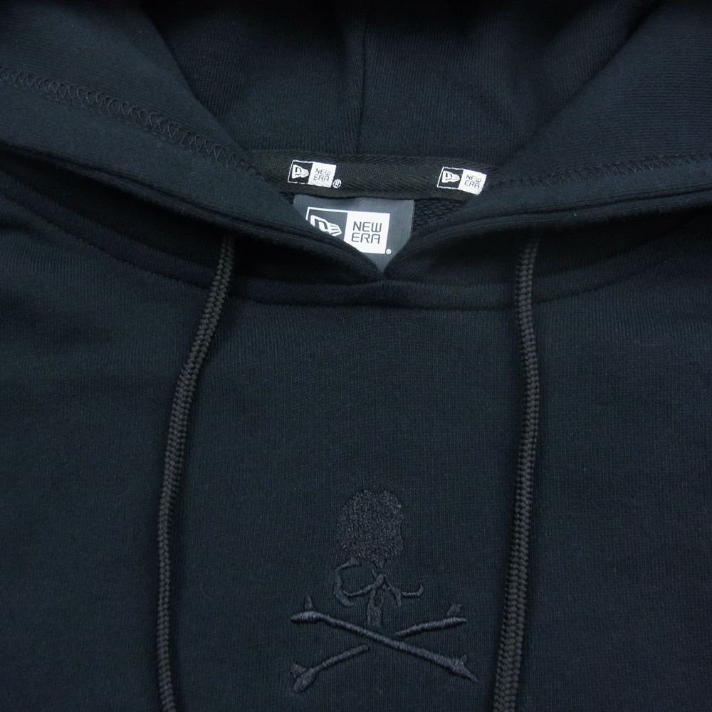 mastermind JAPAN マスターマインドジャパン × NEW ERA ニューエラ Sweat Pullover Hoodi スウェット パーカー ブラック系 L【極上美品】【中古】