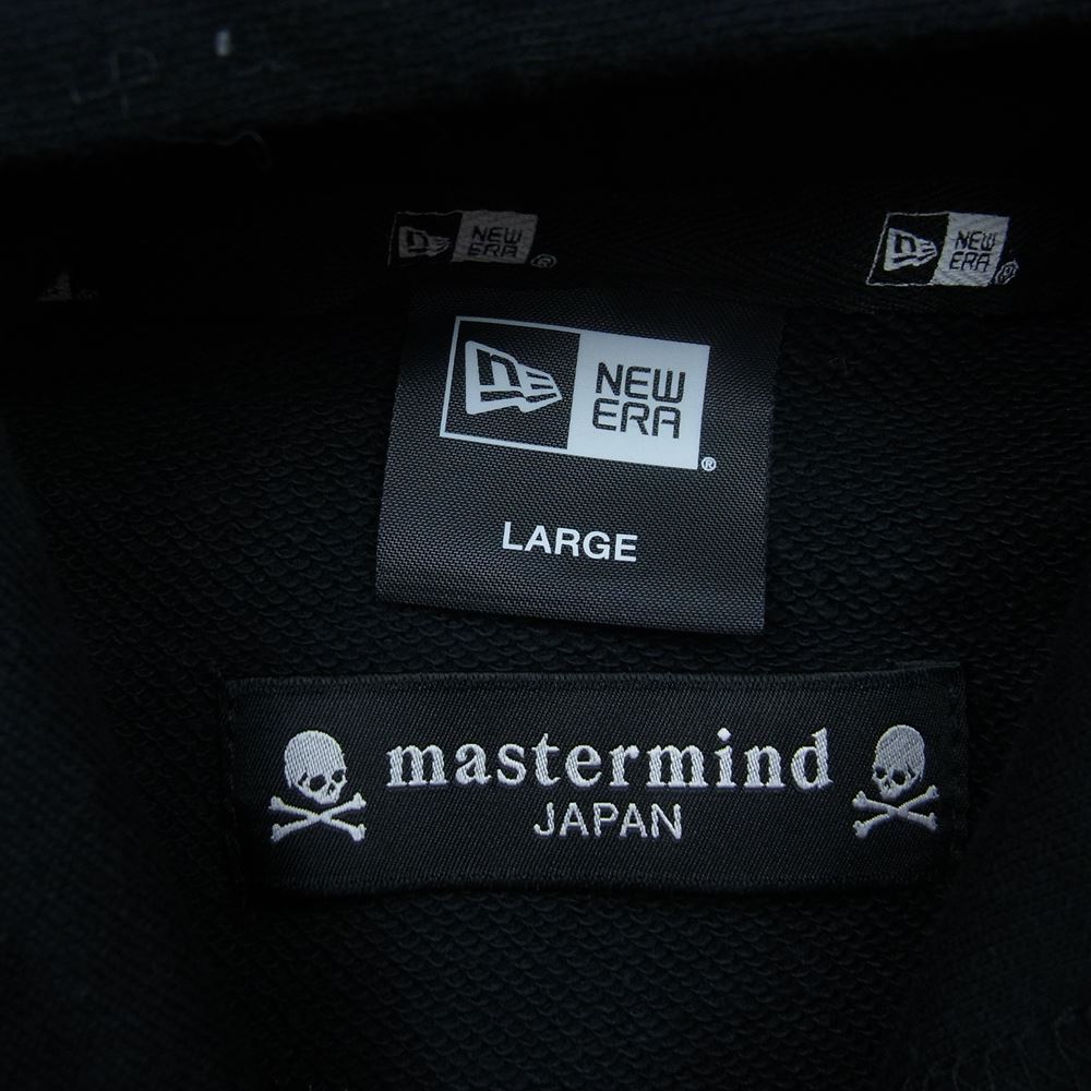 mastermind JAPAN マスターマインドジャパン × NEW ERA ニューエラ Sweat Pullover Hoodi スウェット パーカー ブラック系 L【極上美品】【中古】