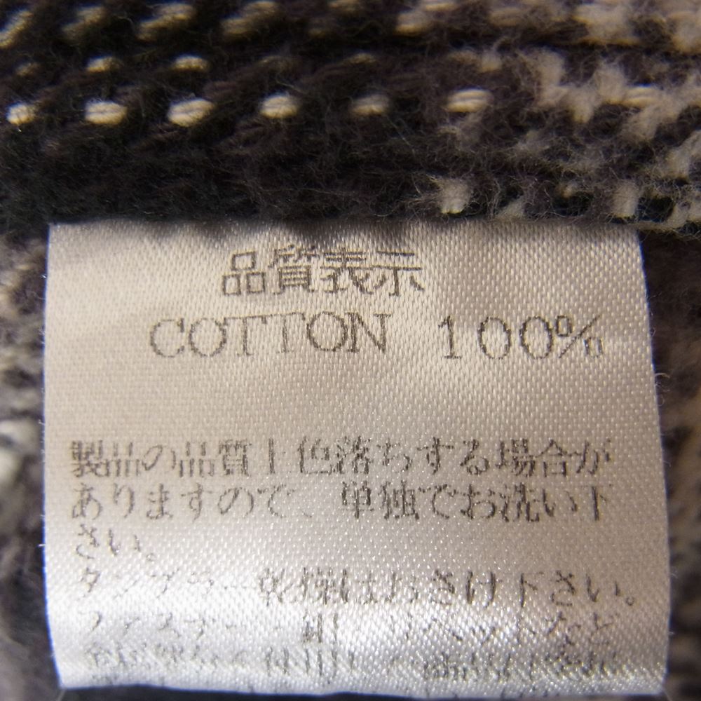 THE FLAT HEAD ザフラットヘッド HEAVY NEL L/S WESTERN SHIRT ヘビーネル コットン チェック柄 ウエスタン 長袖 シャツ ブラック系 40【中古】