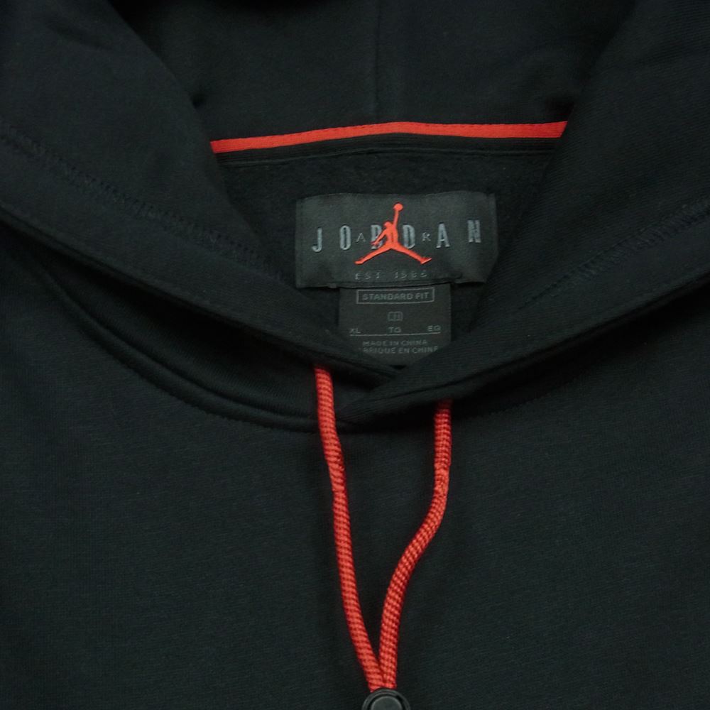 NIKE ナイキ JORDAN BRAND AS M J JUMPMAN HOLIDAY ジョーダン 刺繍 クロスステッチ パーカー 中国製 ブラック系 XL【中古】