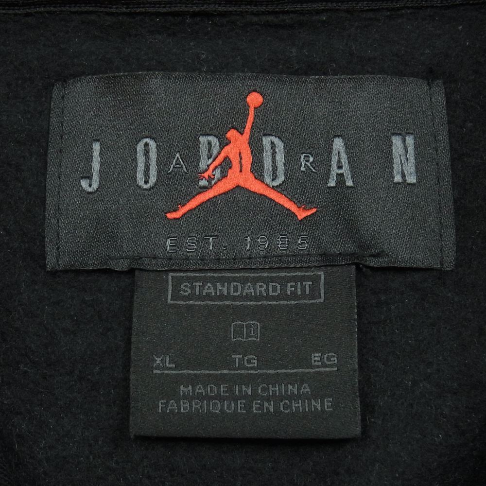 NIKE ナイキ JORDAN BRAND AS M J JUMPMAN HOLIDAY ジョーダン 刺繍 クロスステッチ パーカー 中国製 ブラック系 XL【中古】