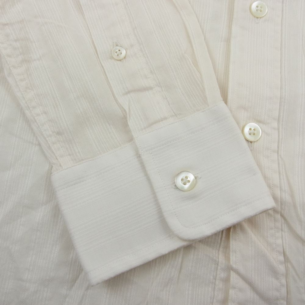 The Stylist Japan ザスタイリストジャパン スタンドカラー ピンタック コットン シャツ オフホワイト系 L【中古】