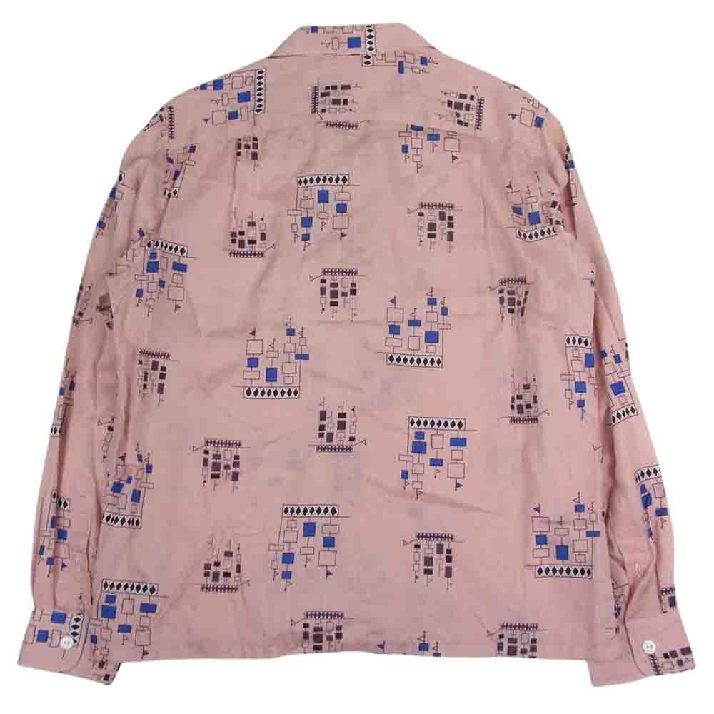 The Stylist Japan ザスタイリストジャパン TSJS-81306-27 総柄 オープンカラー シャツ ピンク系 XL【中古】