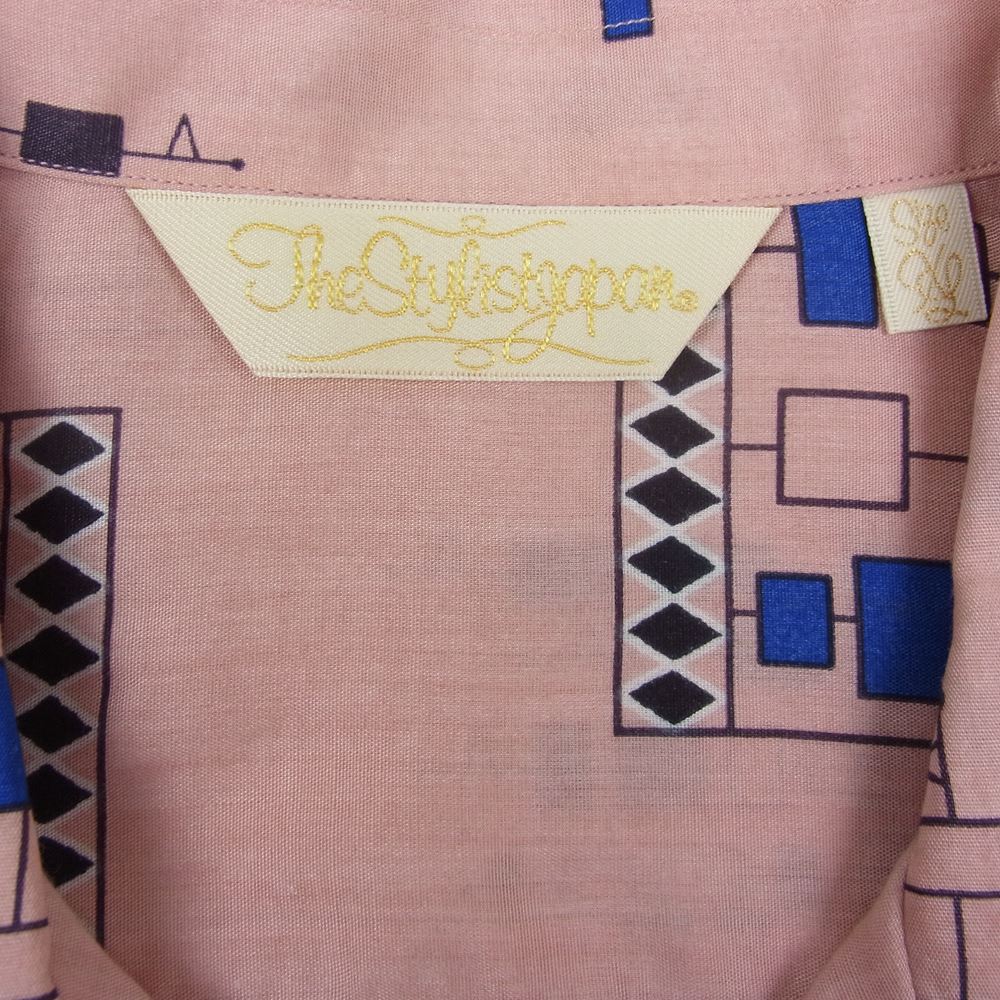 The Stylist Japan ザスタイリストジャパン TSJS-81306-27 総柄 オープンカラー シャツ ピンク系 XL【中古】