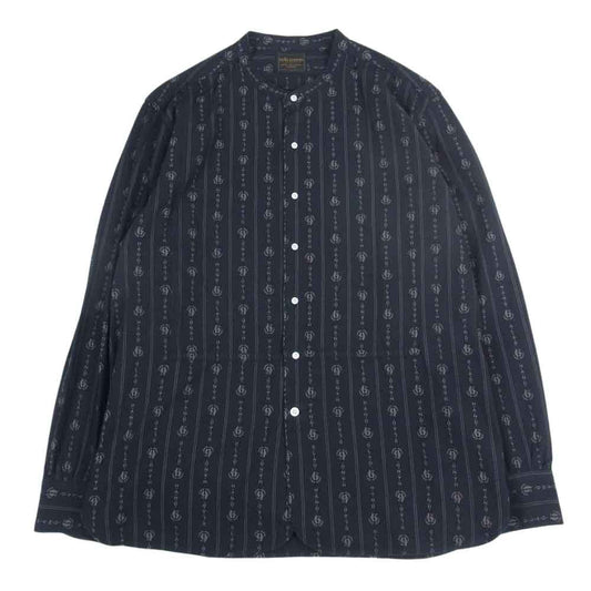 BY GLADHAND バイグラッドハンド BYGH-20-AW-18 HEARTLAND - L/S BAND COLLAR SHIRTS バンドカラー ハートランド バンドカラーシャツ ブラック系 M【中古】