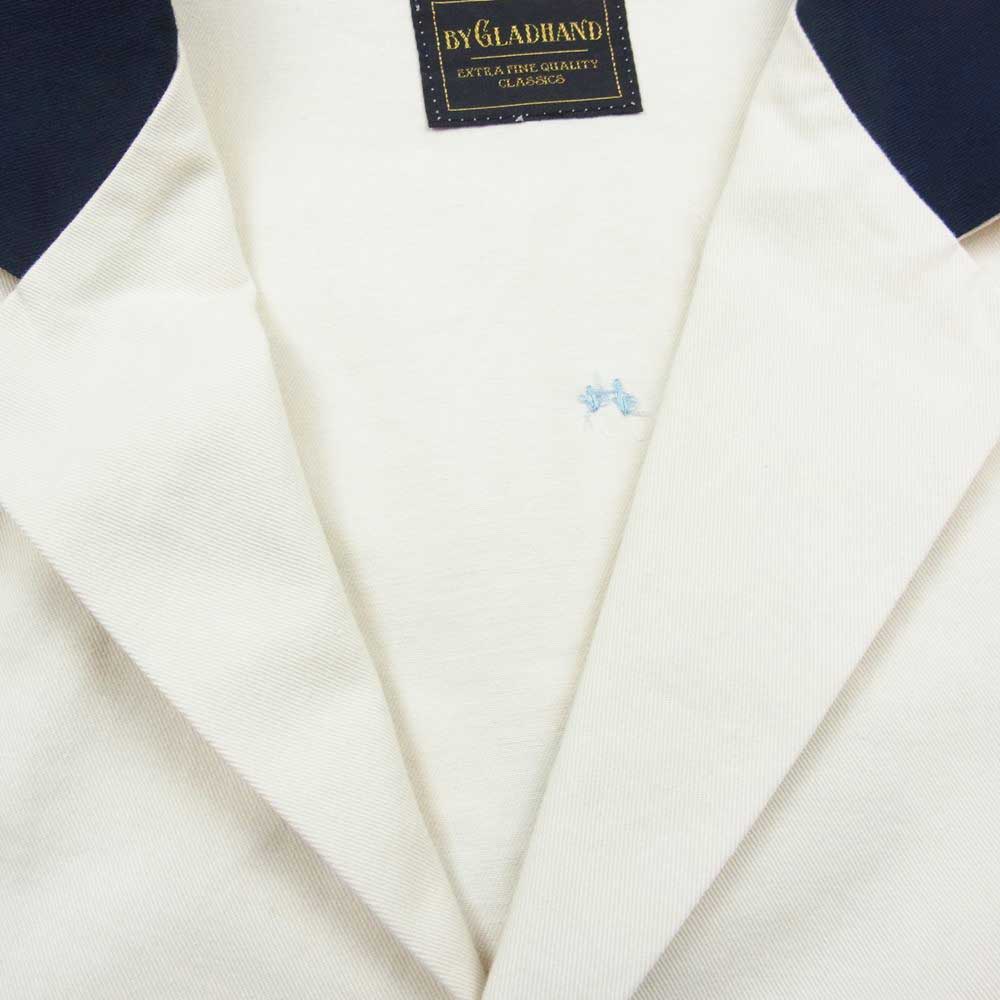 BY GLADHAND バイグラッドハンド BYGH-22-SS-01 YEAR BOOK MEMORIAL JACKET 刺繍 ジャケット オフホワイト系 XL【中古】