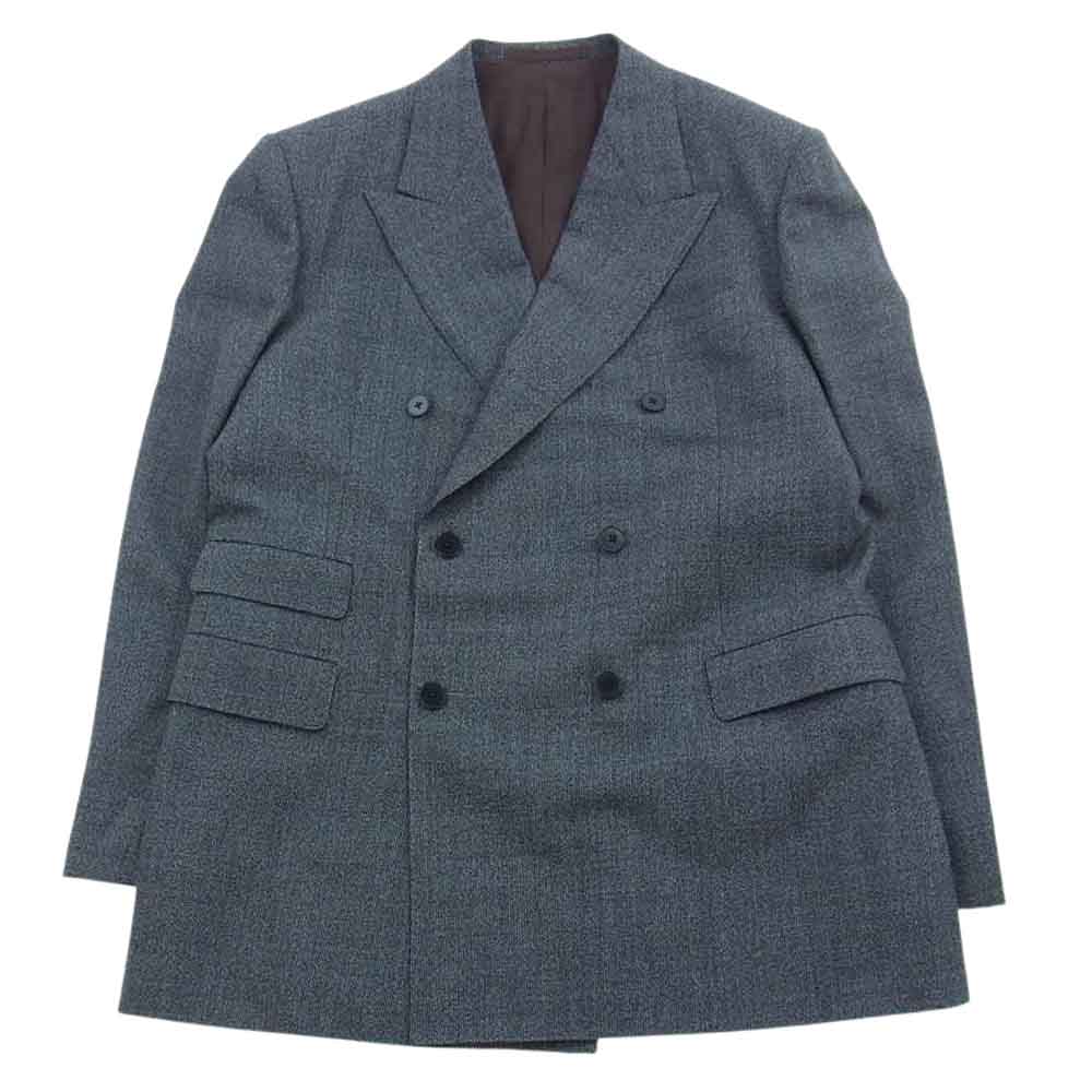 GLADHAND & Co. グラッドハンド ウール テーラード ベスト スラックス 3ピース セットアップ スーツ グレー系 ブラック系 XL【中古】