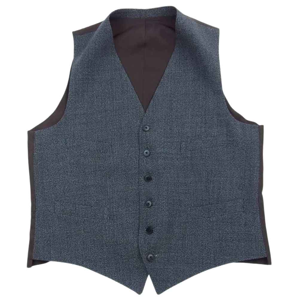 GLADHAND & Co. グラッドハンド ウール テーラード ベスト スラックス 3ピース セットアップ スーツ グレー系 ブラック系 XL【中古】