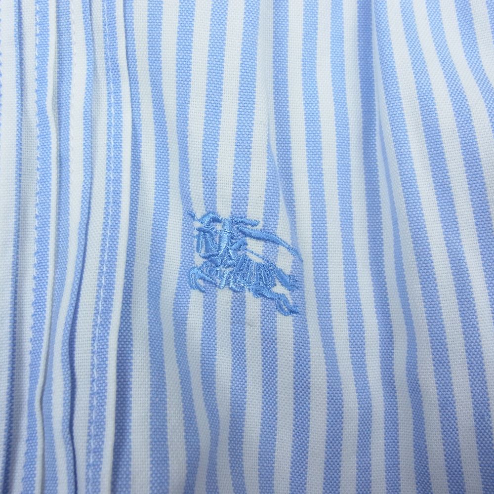 BURBERRY BLUE LABEL バーバリーブルーレーベル E1J16-777-40 BLUE LABEL ブルーレーベル ベルト ストライプ 切替 ワンピース ベージュ系 ブルー系 36【中古】