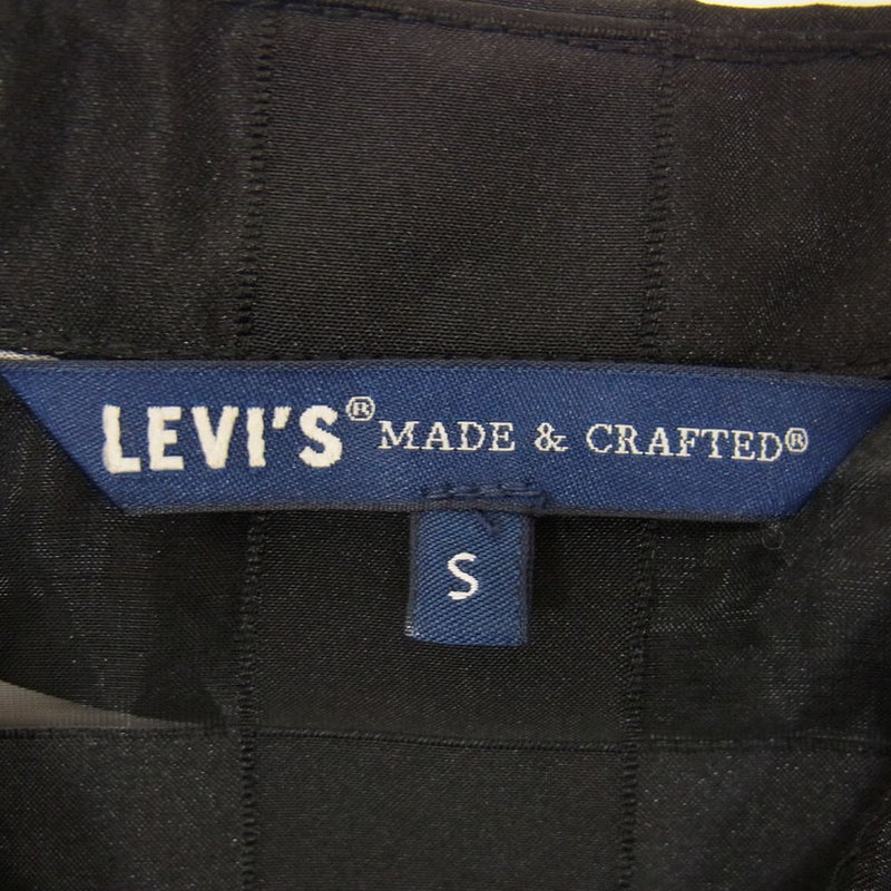 Levi's リーバイス MADE&CRAFTED グリッド ブラウス 長袖 シャツ ブラック系 S【極上美品】【中古】