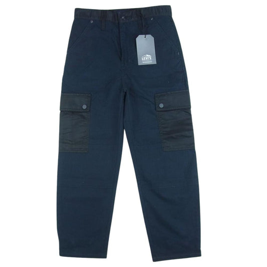 Levi's リーバイス 264120001 MADE & CRAFTED × WHITE MOUNTAINEERING BARREL CARGO NIGHTSHADE カーゴ パンツ ダークネイビー系 W24【極上美品】【中古】