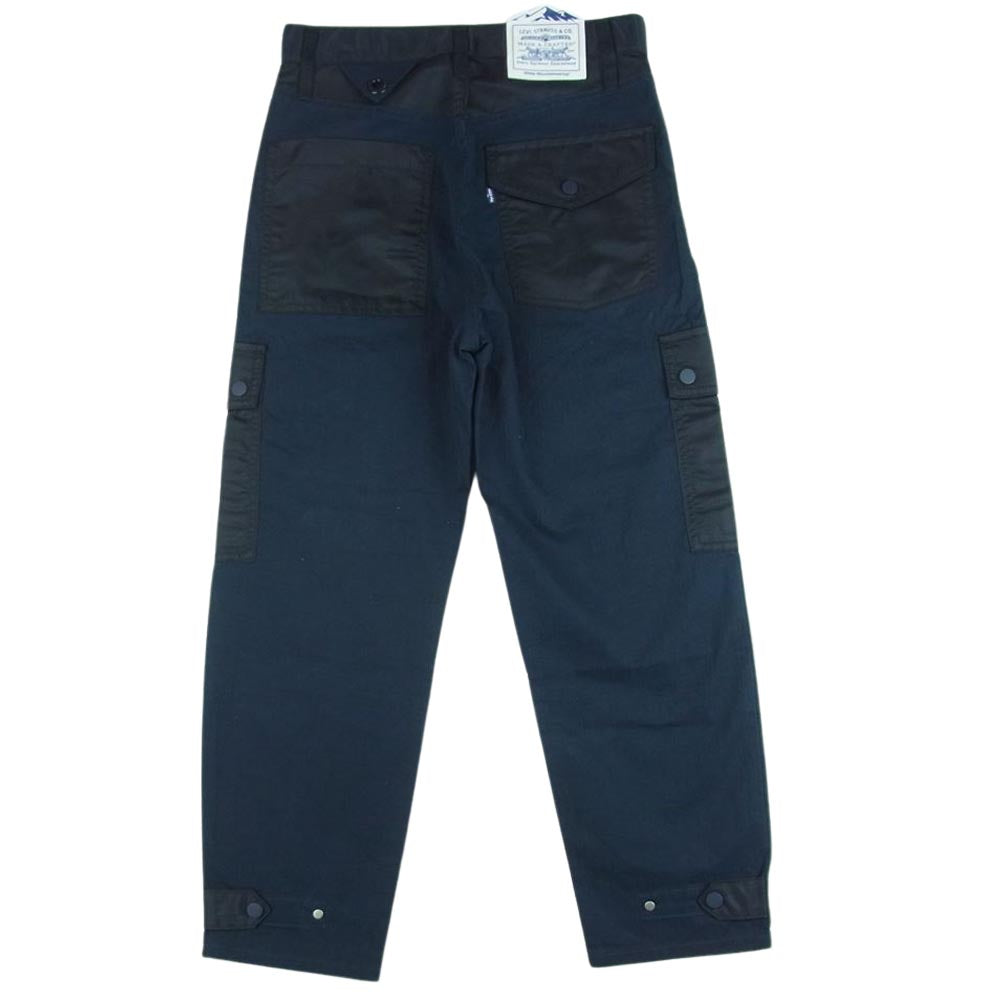 Levi's リーバイス 264120001 MADE & CRAFTED × WHITE MOUNTAINEERING BARREL CARGO NIGHTSHADE カーゴ パンツ ダークネイビー系 W24【極上美品】【中古】