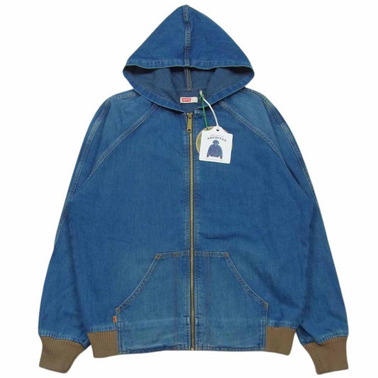 Levi's リーバイス A22170000 LVC VINTAGE CLOTHING ORANGE TAB フーデッド デニム ジャケット パーカー インディゴブルー系 M【極上美品】【中古】
