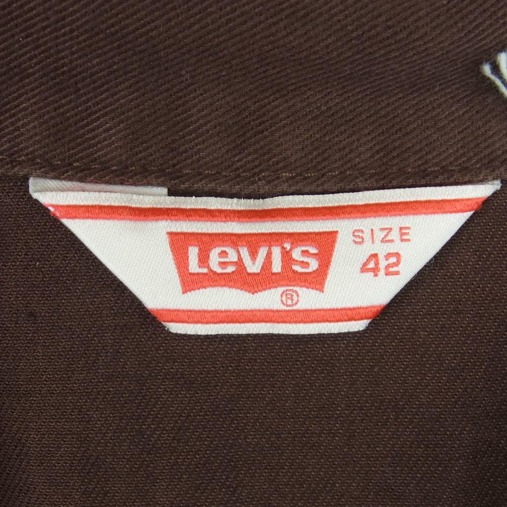 Levi's リーバイス A30150000 LVC VINTAGE CLOTHING エンブロイダリー トラッカー ジャケット ブラウン系 L 42【極上美品】【中古】