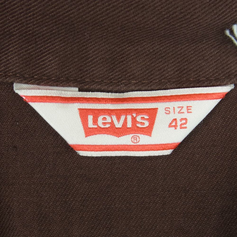 Levi's リーバイス A30150000 LVC VINTAGE CLOTHING エンブロイダリー トラッカー ジャケット ブラウン系 L 42【極上美品】【中古】