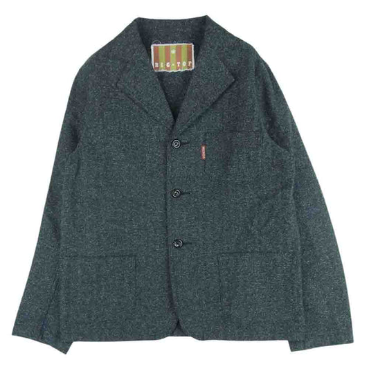 WEIRDO ウィアード WRD-12-AW-08 Jacket BIG TOP へリンボーン柄 3ボタン テーラード ジャケット ダークグレー系 S【中古】