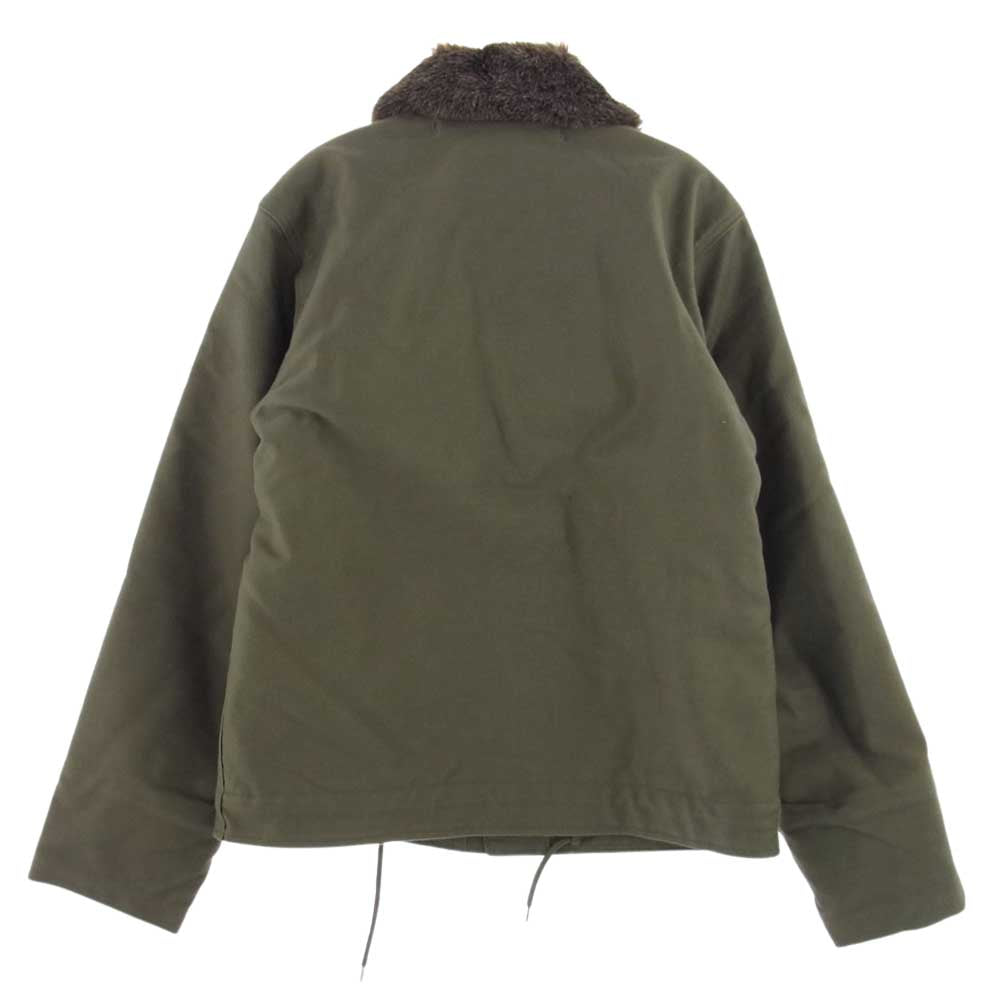 トロフィークロージング N-１ TYPE デッキ ジャケット  モスグリーン系 S【中古】