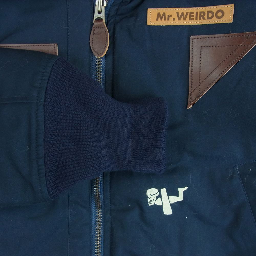 WEIRDO ウィアード 16AW WRD-16-AW-02 B-15A TYPE FLIGHT JACKET フライト ジャケット ダークネイビー系 S 34 - 42【中古】