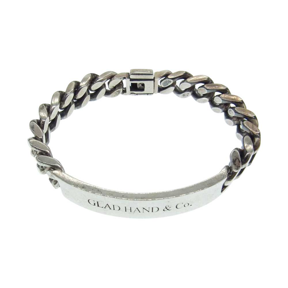 GLADHAND & Co. グラッドハンド ロゴ ID ブレスレット シルバー系【中古】