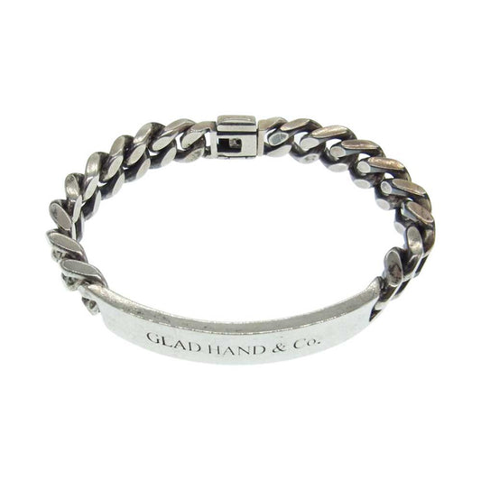 GLADHAND & Co. グラッドハンド ロゴ ID ブレスレット シルバー系【中古】