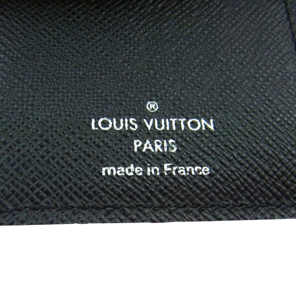 Supreme シュプリーム × LOUIS VUITTON ルイヴィトン チェーン コンパクト ウォレット ブラック系【中古】
