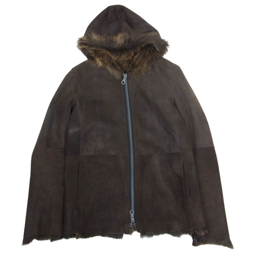 ISAMUKATAYAMA BACKLASH イサムカタヤマバックラッシュ 981-01 コロンビアキッド ファー フード ブルゾン ブラウン系【中古】