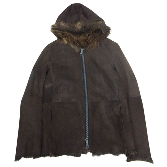 ISAMUKATAYAMA BACKLASH イサムカタヤマバックラッシュ 981-01 コロンビアキッド ファー フード ブルゾン ブラウン系【中古】