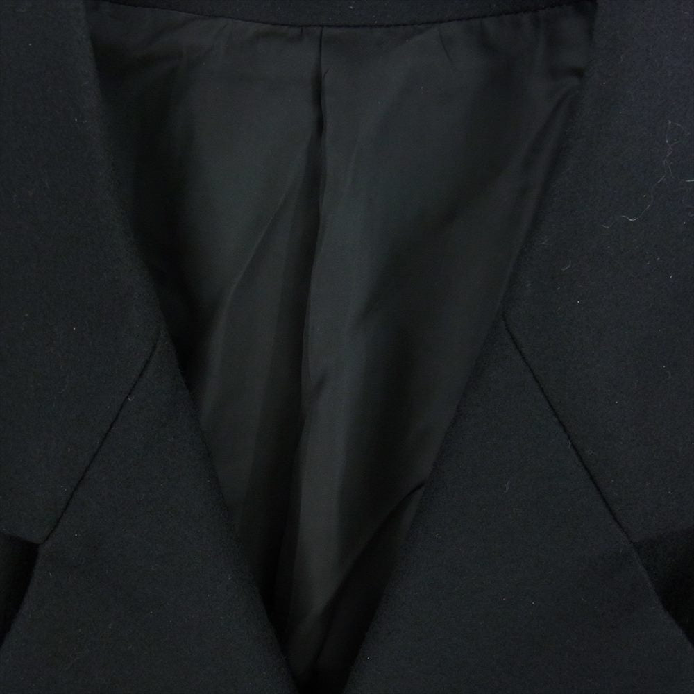 シュタイン ST406 OVERSIZED LAYERED SINGLE COAT ウール オーバーサイズ ベルト コート ブラック系 M【中古】