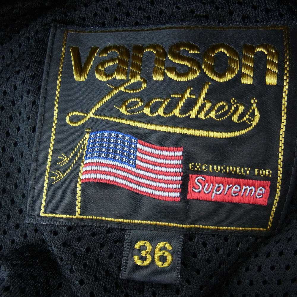 Supreme シュプリーム 22AW × Vanson Leathers バンソンレザー Cordura Denim Racing Pant コーデュラ デニム レーシング パンツ ブラック系 36【中古】