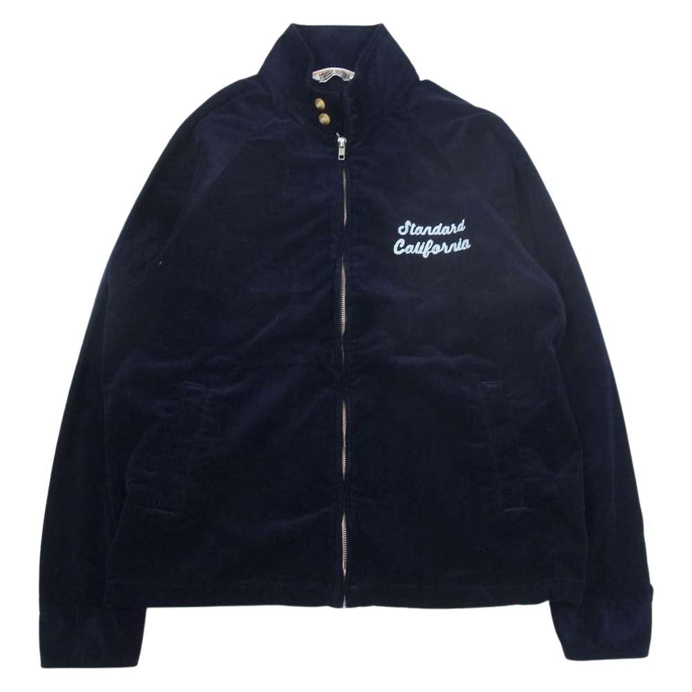 STANDARD CALIFORNIA スタンダードカリフォルニア SD Corduroy Harrington Jacket コーデュロイ ハリントン ジャケット ネイビー系 M【極上美品】【中古】