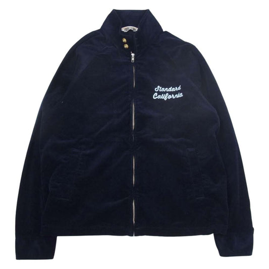 STANDARD CALIFORNIA スタンダードカリフォルニア SD Corduroy Harrington Jacket コーデュロイ ハリントン ジャケット ネイビー系 M【極上美品】【中古】
