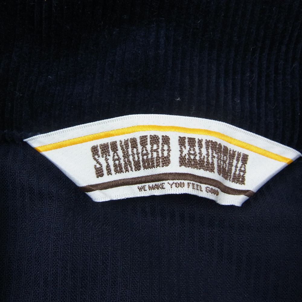 STANDARD CALIFORNIA スタンダードカリフォルニア SD Corduroy Harrington Jacket コーデュロイ ハリントン ジャケット ネイビー系 M【極上美品】【中古】