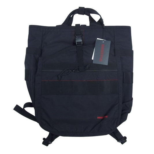 BRIEFING ブリーフィング BRA201P06 GYM PACK MW リップストップナイロン ジムパック デイパック リュック トート バッグ  ブラック系 F【新古品】【未使用】【中古】