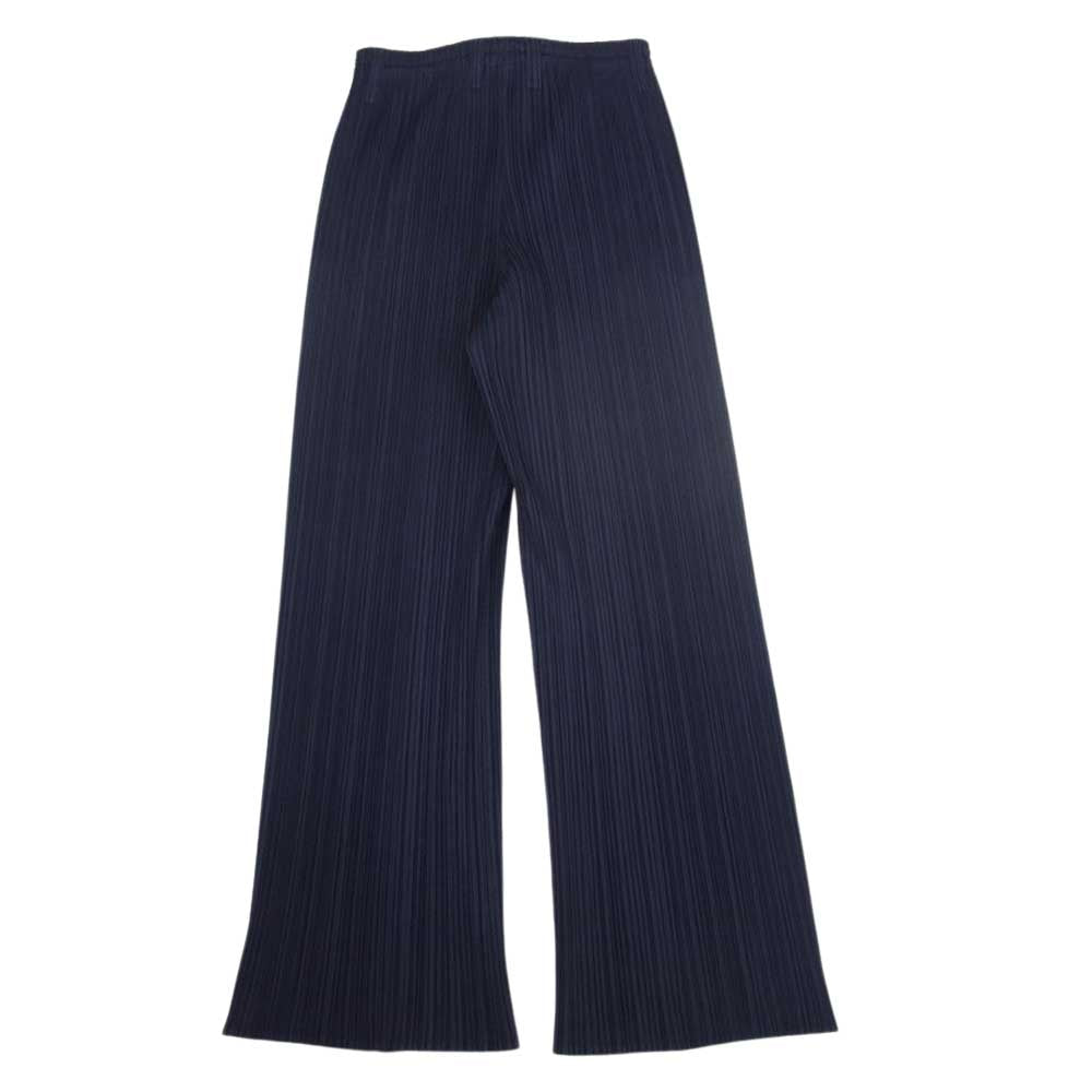 PLEATS PLEASE プリーツプリーズ イッセイミヤケ PP93-JF113 プリーツ加工 ロング パンツ ネイビー ネイビー系 1【中古】