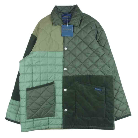 LAVENHAM ラベンハム SLJ4066 PATCHWORK OVERSIZED DENHAM パッチワーク オーバーサイズ デンハム ジャケット カーキ系 S 36【美品】【中古】