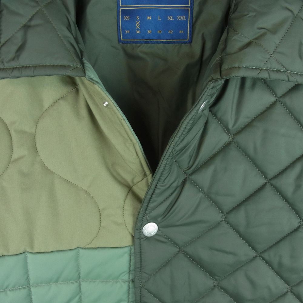 LAVENHAM ラベンハム SLJ4066 PATCHWORK OVERSIZED DENHAM パッチワーク オーバーサイズ デンハム ジャケット カーキ系 S 36【美品】【中古】