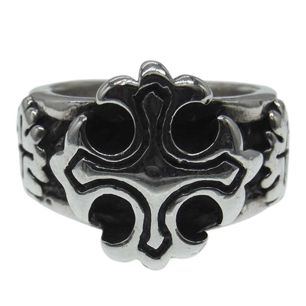 ROYAL ORDER ロイヤルオーダー トリプル クロス シルバー リング シルバー系 14号【中古】