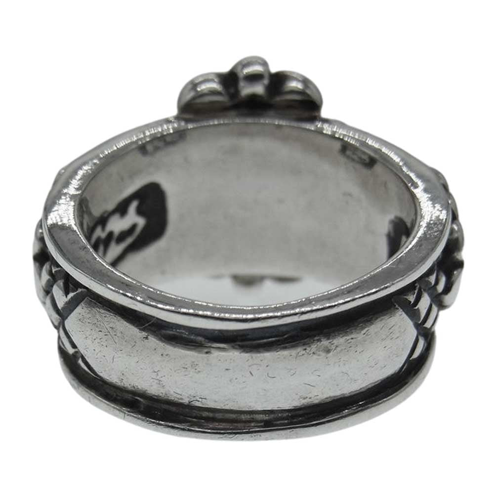 ROYAL ORDER ロイヤルオーダー トリプル クロス シルバー リング シルバー系 14号【中古】