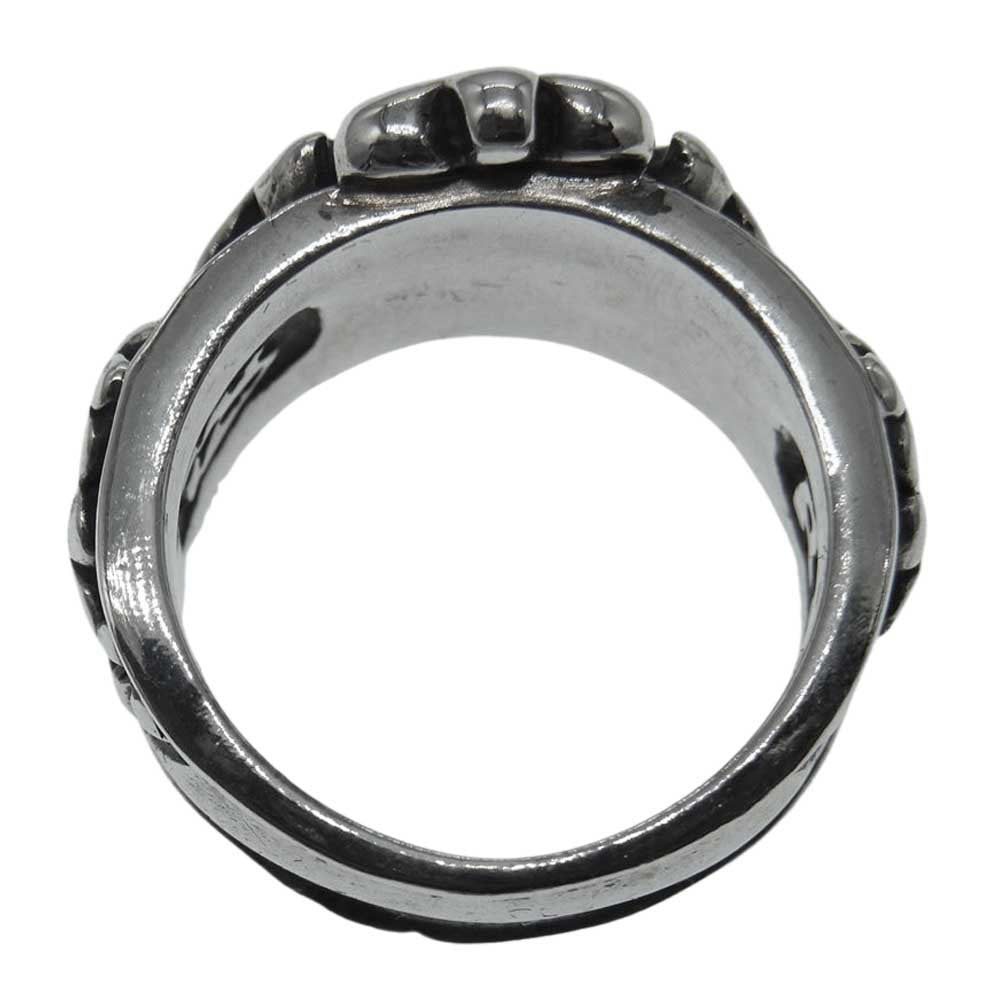 ROYAL ORDER ロイヤルオーダー トリプル クロス シルバー リング シルバー系 14号【中古】