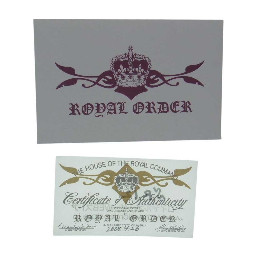 ROYAL ORDER ロイヤルオーダー トリプル クロス シルバー リング シルバー系 14号【中古】