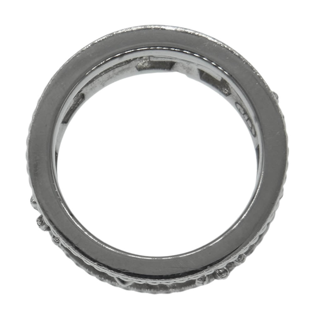 Justin Davis ジャスティンデイビス SRJ175 購入時ギャランティ付属 MEDIEVAL WEDDING BAND ウェディング バンド リング シルバー系 15号【中古】