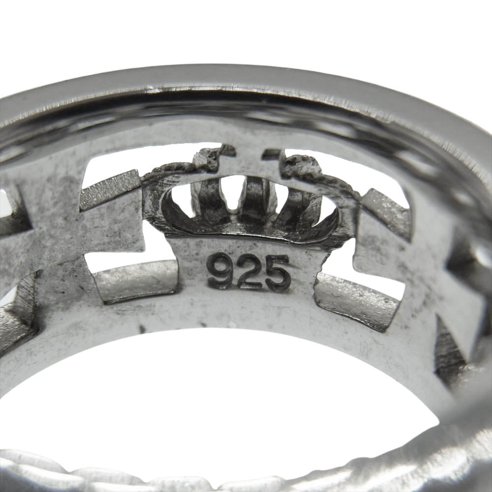 Justin Davis ジャスティンデイビス SRJ175 購入時ギャランティ付属 MEDIEVAL WEDDING BAND ウェディング バンド リング シルバー系 15号【中古】